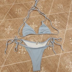 Baby Blue String Bikini